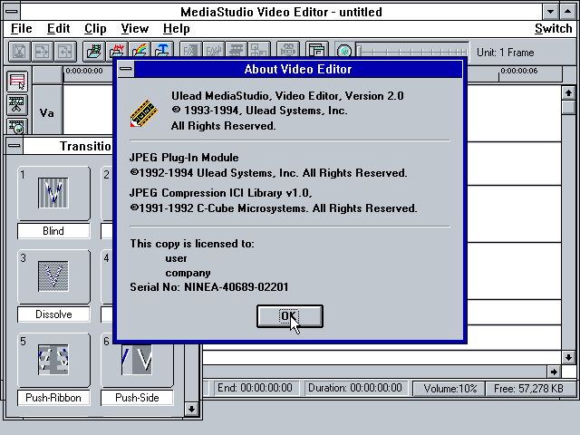 Ulead MediaStudio - About